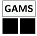 General Algebraic Modeling System - GAMS